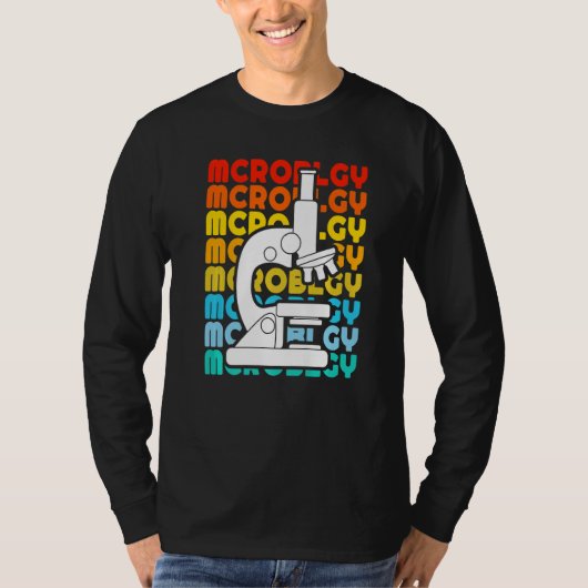 ヴィンテージ 生物学 生物学者 顕微鏡 微生物学 Tシャツ (正面)