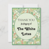 ヴィンテージ 白いデイジー 黄色の蝶のガーデン ノートカード (正面)