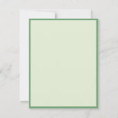 ヴィンテージ 白いデイジー 黄色の蝶のガーデン ノートカード (裏面)