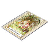 ヴィンテージ 白雪姫とバラの赤ちゃん パーソナライズされた ノート (左側)