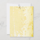 ヴィンテージ 白黄色プルメリア アイビー プレースカード (裏面)