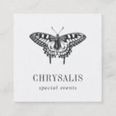 ヴィンテージ |白黒 スクエア名刺 (正面)