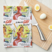 ヴィンテージ「目覚めるゲイ」 キッチンタオル (四つ折り)