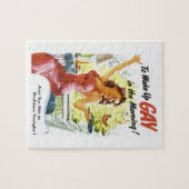 ヴィンテージ「目覚めるゲイ」 ジグソーパズル (横)