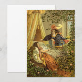 ヴィンテージ 眠れる美女, ビクトリア時代の童話 招待状 (正面/裏面)