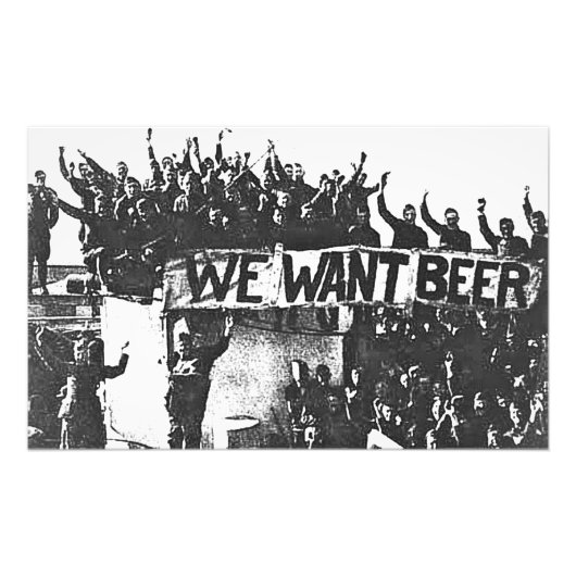 ヴィンテージ 禁酒法 ビール 白黒 1920 フォトプリント (正面)