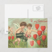 ヴィンテージ「私のバレンタイン」 シーズンポストカード (正面/裏面)