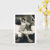 ヴィンテージ-私の不適切な考えに カード (黄色い花)