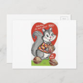 ヴィンテージ"私はあなたについてくだらないです"バレンタイン シーズンポストカード (正面/裏面)