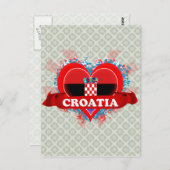 ヴィンテージ 私はクロアチアが好き ポストカード (正面/裏面)