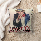 ヴィンテージ"私は"米陸軍の米国市民アメリカPiほしいと思います クッション (ブランケット)