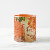 ヴィンテージ 秋の菊 マグカップ (中央)