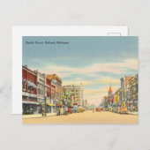 ヴィンテージ、第8通り、オランダ、ミシガン ポストカード (正面/裏面)