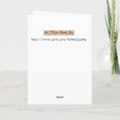 ヴィンテージ – 筋肉付きの男性 カード (裏面)