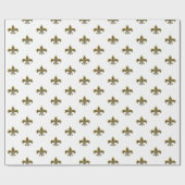 ヴィンテージ（紋章の）フラ・ダ・リエンボス青銅フランスの ラッピングペーパー (フラット)