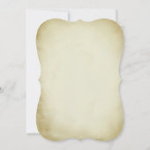 ヴィンテージ（紋章の）フラ・ダ・リフローリッシュ結婚式招待状 招待状 (裏面)