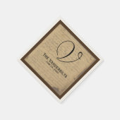 ヴィンテージ(紋章の)フラ・ダ・リラブレッ結婚トナプキン スタンダードカクテルナプキン (角)