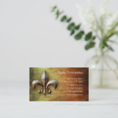 ヴィンテージ（紋章の）フラ・ダ・リロゴ名刺 名刺 (スタンド正面)