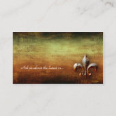 ヴィンテージ（紋章の）フラ・ダ・リロゴ名刺 名刺 (裏面)