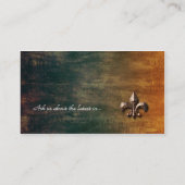 ヴィンテージ(紋章の)フラ・ダ・リロゴ名刺 名刺 (裏面)