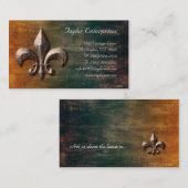 ヴィンテージ(紋章の)フラ・ダ・リロゴ名刺 名刺 (正面/裏面)