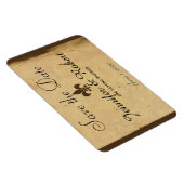 ヴィンテージ（紋章の）フラ・ダ・リ結婚式の日付の保存 マグネット (右側)