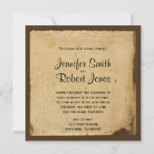 ヴィンテージ（紋章の）フラ・ダ・リ結婚式招待状 招待状 (裏面)