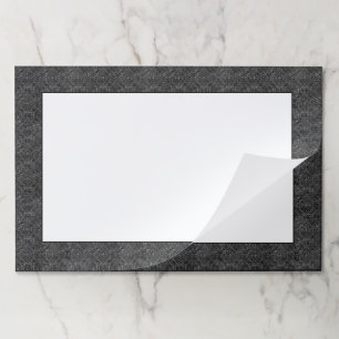 ヴィンテージ(紋章の)フラ・ダ・リ ブラック・シルバー・ダマグランジスク ペーパーパッド