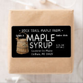 ヴィンテージ(紋章の)フラ・ダ・リSAPバケット付きメープルシロップ ラベル (インサイチュ)