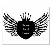 ヴィンテージ「紋章」ゴールデンウィングス ラバースタンプ (インプリント)