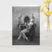 ヴィンテージ – 素敵な香り。 カード (黄色い花)