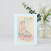 ヴィンテージ「素晴らしいニュース」ベビー ポストカード (スタンド正面)