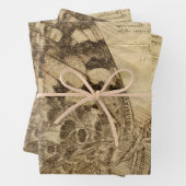 ヴィンテージ |素朴スタイル |デコページ ラッピングペーパーシート (インサイチュ)