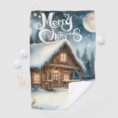 ヴィンテージ/素朴/雪だるま/クリスマス ゴルフタオル (インサイチュ)