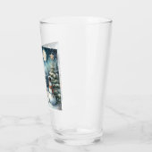 ヴィンテージ/素朴/雪だるま/クリスマス タンブラーグラス (左)