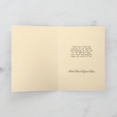 ヴィンテージ 結婚したての幸せ サンキューカード (内部)