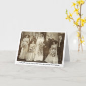 ヴィンテージ – 結婚式で母親が泣く理由 カード (黄色い花)