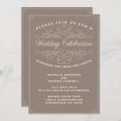 ヴィンテージ |結婚式招待状 招待状 (正面/裏面)