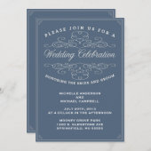 ヴィンテージ |結婚式招待状 招待状 (正面/裏面)