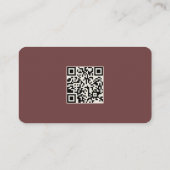 ヴィンテージ 羊 羊農場 LOGO QRコード 赤 名刺 (裏面)