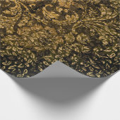 ヴィンテージ、美しいダマスク織 ラッピングペーパー (角)