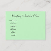 ヴィンテージ,美しいピンクのバラ,カスタム 名刺 (裏面)