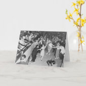 ヴィンテージ – 群衆 カード (黄色い花)