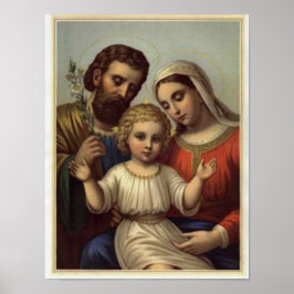 ヴィンテージ，聖なる家族，イエス・キリスト，ヨセフ，マリア ポスター