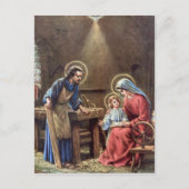 ヴィンテージ，聖なる家族，イエス・キリスト，ヨセフ，マリア ポストカード (正面)