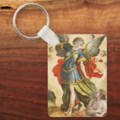 ヴィンテージ 聖ミカエルがルシファーを撃破 キーホルダー (正面)