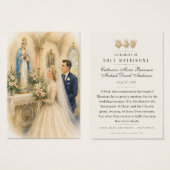 ヴィンテージ 聖婚式 ウェディングプレイヤーカード (正面&裏面)