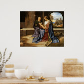 ヴィンテージ，聖家，イエス・キリスト，ヨセフ，マリア ポスター (キッチン)