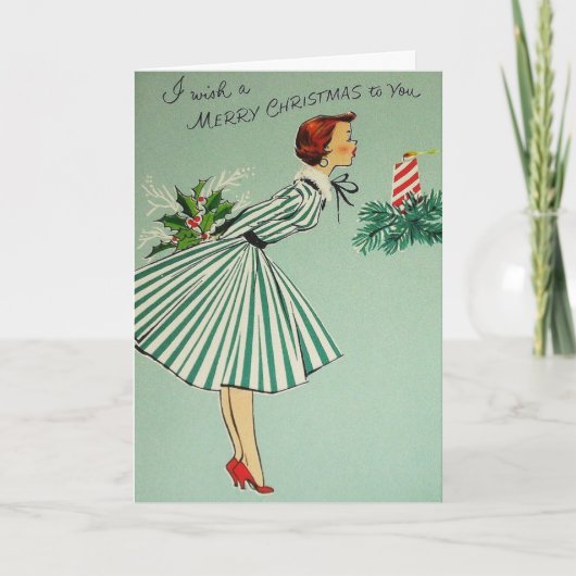 ヴィンテージ – 聖降誕祭お目出度う。 シーズンカード (正面)