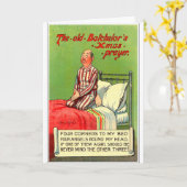 ヴィンテージ – 聖降誕祭の祈りの言葉。 カード (黄色い花)